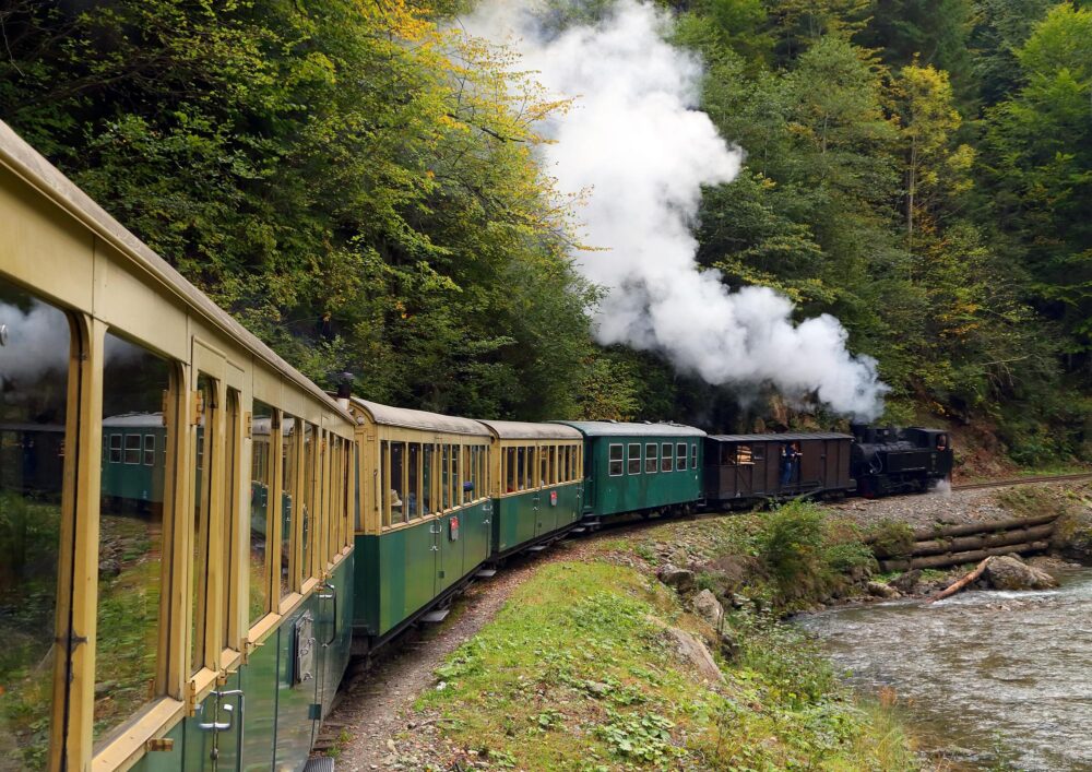 Le train touristique Mocănița